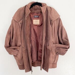 Vintage Georgetown Leather Design Men’s Insulated Brown Leather Bomber Jacket